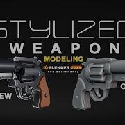 Blender Weapon Modeling Tutorial Stylized Revolver Hard Surface Game Asset Modeling Blender3d