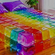 Which Glowing Jelly Cube Bed Would You Choose Oddly Satisfying AI ASMR