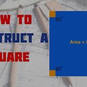 HOW TO CONSTRUCT A SQUARE IN Technical Drawing Basic Technology