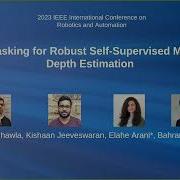ICRA 2023 Image Masking For Robust Self Supervised Monocular Depth Estimation