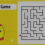 Easy Maze Game For Children Concentration Game