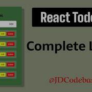 React Todo App Full Project With Hooks LocalStorage Beginner Friendly