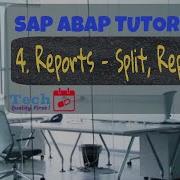 4 Reports Use Of Split And Replace In Coding SE38 SAP ABAP Free Tutorials