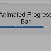 Animated Upload Progress Bar Bootstrap