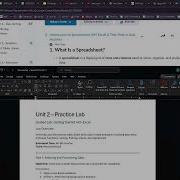 Data Analytics 1 Unit 2 Lecture Demo Intro To Spreadsheets Excel Spring 2026