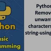 Python Removing Unwanted Characters From String Using Filter