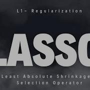 L1 Regularization The Lasso