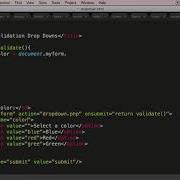 Validating Select Menus