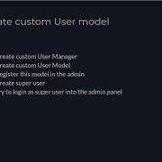 7 Django Implementing Custom User Manager And User Model