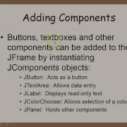 ICS4UO Lesson 2 Swing The GUI