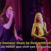 Hammerfall Keep The Flame Burning Lyrics On Screen Sub Español Castellano 2000 FAN VIDEO