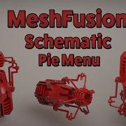 Modo MeshFusion Schematic Pie Menu