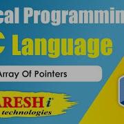 Array Of Pointers Logical Programming In C Naresh IT