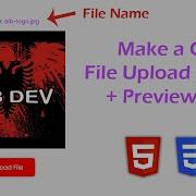 Make A Custom Upload File Button Preview Image HTML CSS And JavaScript Project