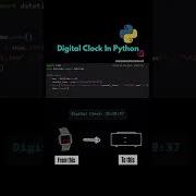 Digital Clock In Python Coding Python Programminglanguage Computerlanguage Digitalclock Digital