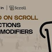 Build On Scroll Functions And Modifiers