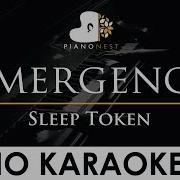 Sleep Token Emergence Piano Karaoke Instrumental Cover With Lyrics