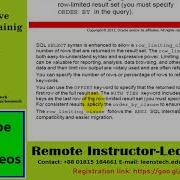 Oracle 12c SQL Workshop SL 22 SQL Row Limiting Clause In A Query