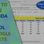 Google Sheets LAMBDA BYCOL Function Create Custom Function Example Spreadsheet Tutorial