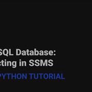 Azure SQL Databases Connecting In SQL Server Management Studio SSMS