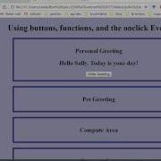 LA 18 JavaScript 2 Using Buttons Functions And The Onclick Event