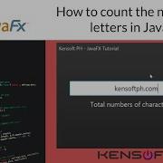 How To Count The Number Of Letters In Java Application