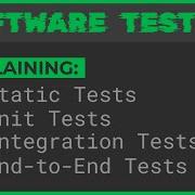 Static Unit Integration And End To End Tests Explained Software Testing Series 1