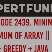 Leetcode 2439 Minimize Maximum Of Array Prefix Sum Greedy Java