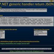 Asp Net Generic Handler Return Json