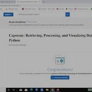 Worked Example Gmane Mail Visualization Chapter 16 1st Week 6