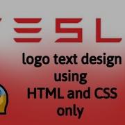 Tesla Logo Text Design Using HTML And CSS Only JUST IN 6 MINUTES Tesla Html Css Webdesign
