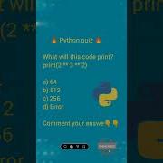 Python Quiz Part 13 Python Programmingquiz Codeforbeginners