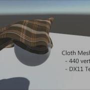Unity 5 Custom Cloth Solver Initial Test