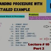 Lecture 10 Part 2 Understand Stack Procedure With Detailed Example VS Code And DOSBox