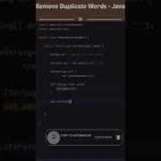 Say Goodbye To Repeat Offenders In Your Words In Java Shorts Shortsvideo Shortsfeed Coding