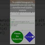Histogram In Matplotlib Shorts