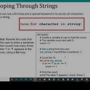 Python Chapter 6 Part 1 Strings