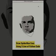 Draw SpiderMan Face Using 3 Line Of Python Code Python Coder Spiderman Tech