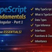 TypeScript Fundamentals For Angular Part 1 Types Inference Interfaces Classes