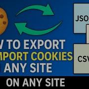 How To Export Or Import Cookies On Any Site To JSON More AquaTechFantasy