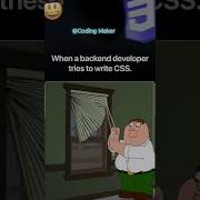 When A Back Developer Tries To Write CSS Funny Memes Cssstyling Backend Programming