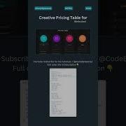 Modern Pricing Table Design Using HTML CSS Shorts Webdevelopment Webcoding Css