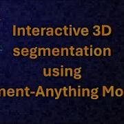 Interactive 3D Segmentation Using Segment Anything Model 2 In MIB