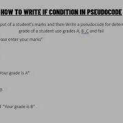 How To Write If Condition In Pseudocode For IGCSE