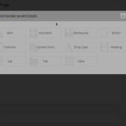 WordPress Shortcodes Modal Concept