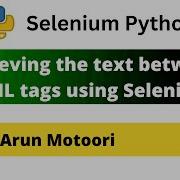 Retrieving The Text Between HTML Tags Selenium Python