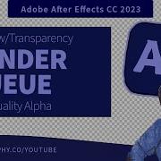After Effects Export Transparency Using Render Queue