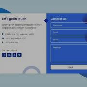 How To Create Contact Form Using Html Css JavaScript Awesome Responsive Contact Form