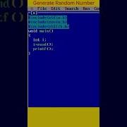 To Generate Random Number In C Language Shorts Coding Prigramming