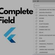 Автозаполнение текстового поля и поиска Flutter Учебное пособие по Flutter